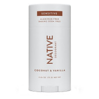 Дезодорант твёрдый для чувствительной кожи Native Deodorant Coconut & Vanilla (Sensitive) унисекс (75 гр) без алюминия и без спирта