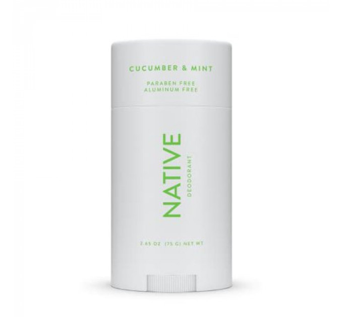 Дезодорант Native Deodorant Cucumber & Mint огіркова м'ята унісекс без алюмінію та спирту 75гр