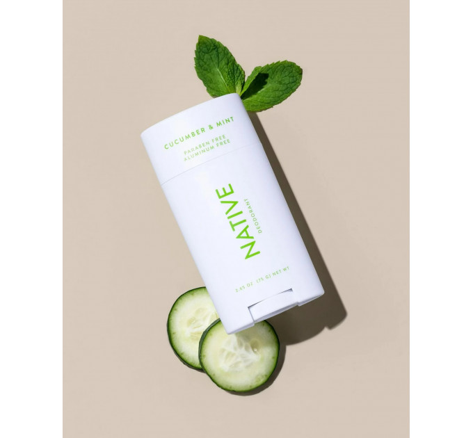 Дезодорант Native Deodorant Cucumber & Mint огіркова м'ята унісекс без алюмінію та спирту 75гр