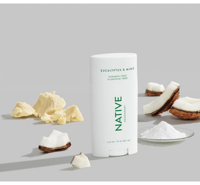 Органічний дезодорант Native Deodorant із запахом евкаліпта і ментолу унісекс 75 гр без алюмінію та без спирту