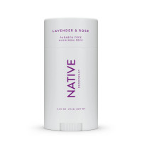 Дезодорант твёрдый Native Deodorant Lavender & Rose унисекс (75 гр) без алюминия и без спирта