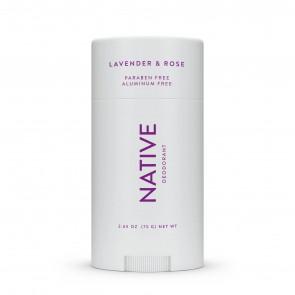Дезодорант твёрдый Native Deodorant Lavender & Rose унисекс (75 гр) без алюминия и без спирта
