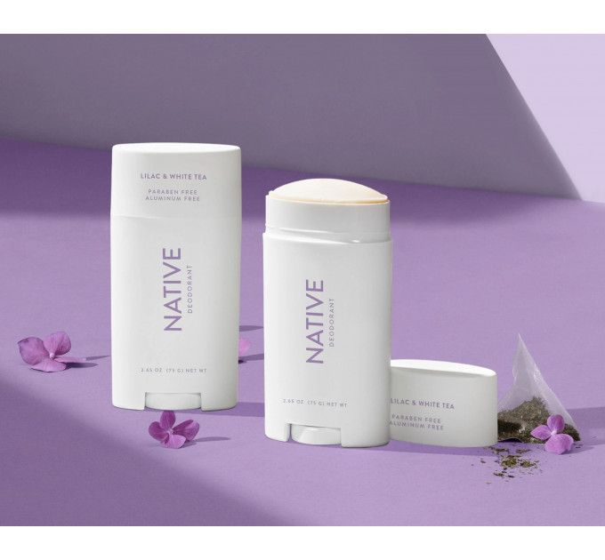 Органічний дезодорант Native Deodorant з ароматом лілії та білого чаю унісекс 75 гр без алюмінію та без спирту