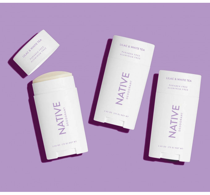Органічний дезодорант Native Deodorant з ароматом лілії та білого чаю унісекс 75 гр без алюмінію та без спирту