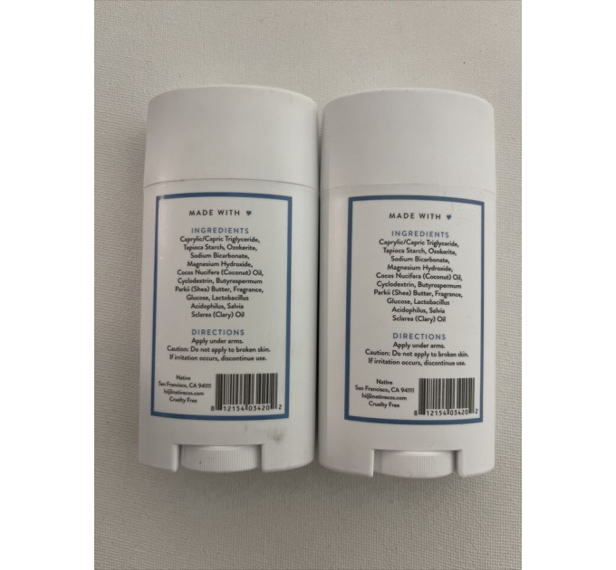 Органічний дезодорант Native Deodorant з ароматом жасмину та шавлії унісекс 75 гр без алюмінію та без спирту