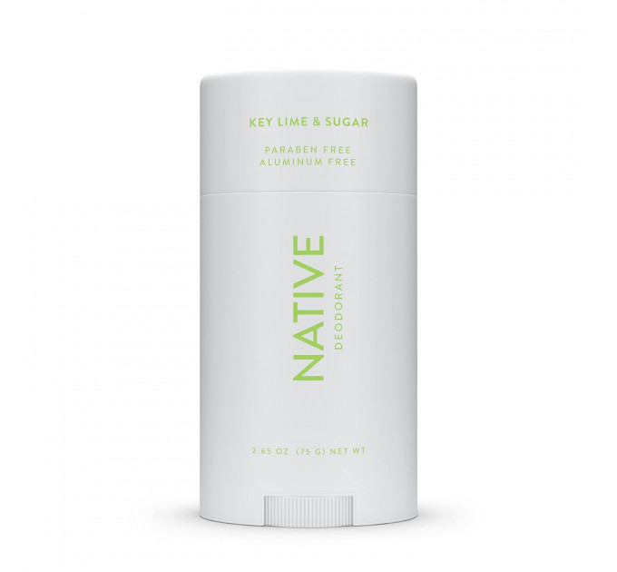 Органічний дезодорант Native Deodorant Key lime & Sugar з ароматом лайма ванілі та кокоса унісекс 75 гр без алюмінію та без спирту