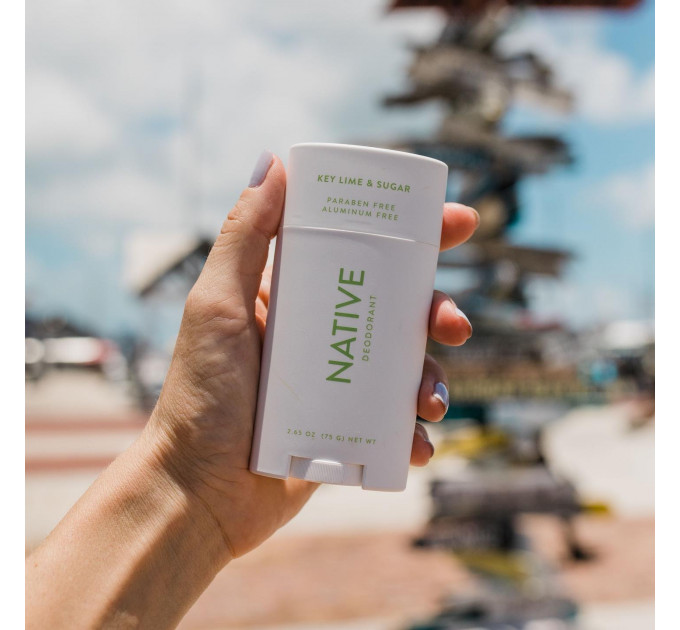 Органічний дезодорант Native Deodorant Key lime & Sugar з ароматом лайма ванілі та кокоса унісекс 75 гр без алюмінію та без спирту