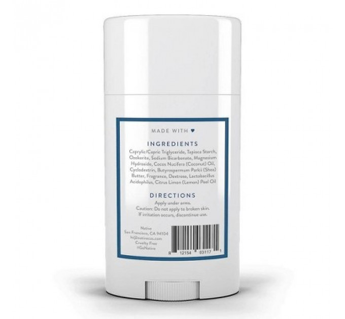 Органічний дезодорант Native Deodorant із запахом морської солі та кедра унісекс 75 гр без алюмінію та без спирту