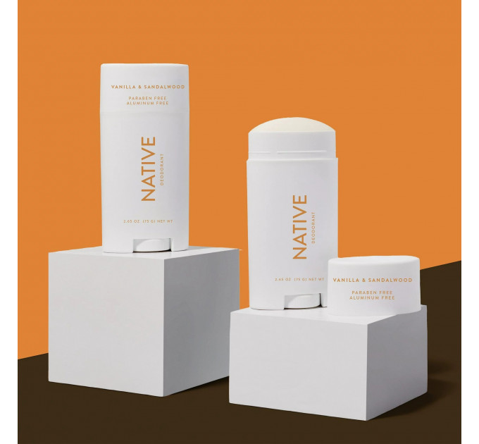 Органічний дезодорант Native Deodorant з ароматом ванілі та сандалу унісекс 75 гр без алюмінію та без спирту