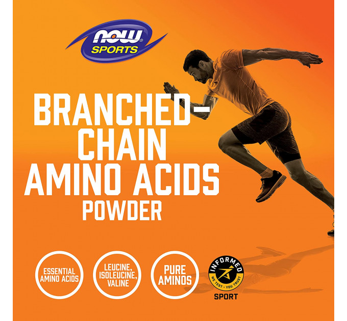 Комплекс амінокислот Now Foods із розгалуженими ланцюгами Now Sports Branched Chain Amino Acids (ВСАА) 240 капсул