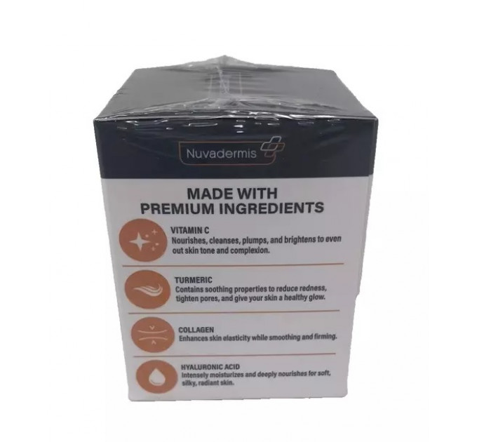 Зволожуючий крем для обличчя Nuvadermis з вітаміном С і куркумою (50 мл)