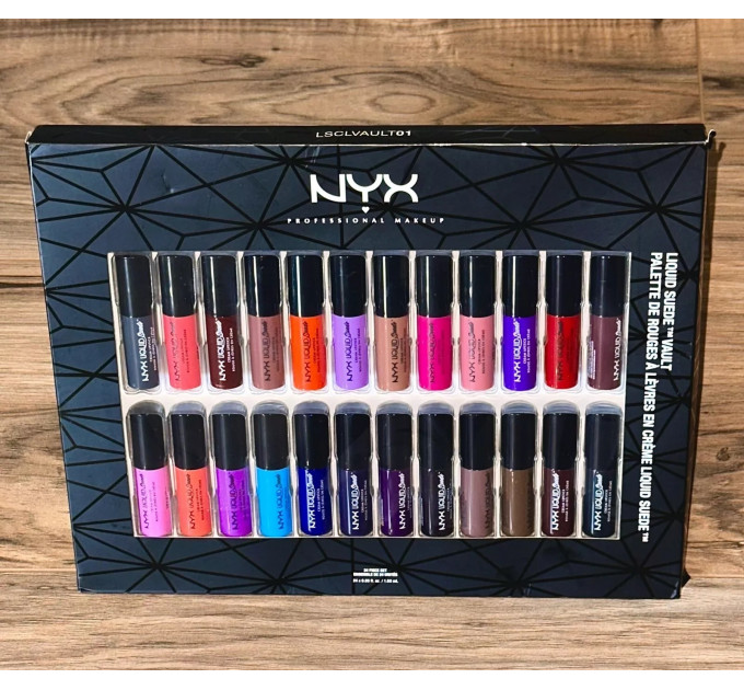 Набір рідких помад NYX Liquid Suede Cream Lipstick Vault (24х1.6 г)