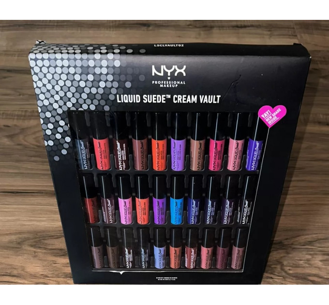 Набір рідких помад для губ NYX Cosmetics LIQUID SUEDE CREAM LIPSTICK VAULT II (30 х 1,4 мл)
