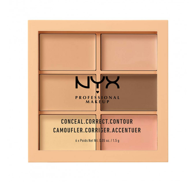 Палитра для контуринга и коррекции NYX Conceal Correct Contour Palette (6 оттенков)
