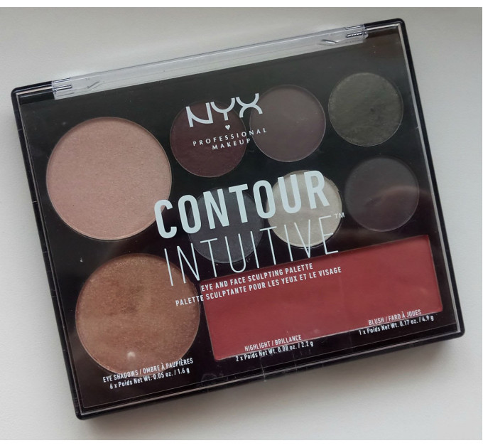 Палетка NYX Cosmetics Contour Intuitive Palette (Plum Metals)