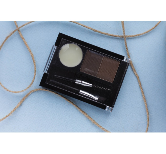 Набор теней для бровей NYX Cosmetics Eyebrow Cake Powder (2 оттенка и воск)