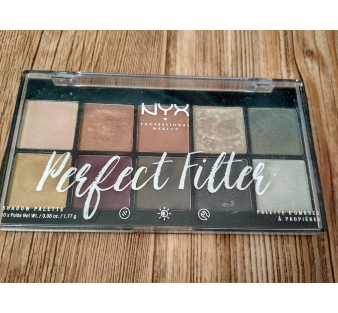 Палетка тіней NYX Perfect Filter Shadow Palette Olive You (10 відтінків)