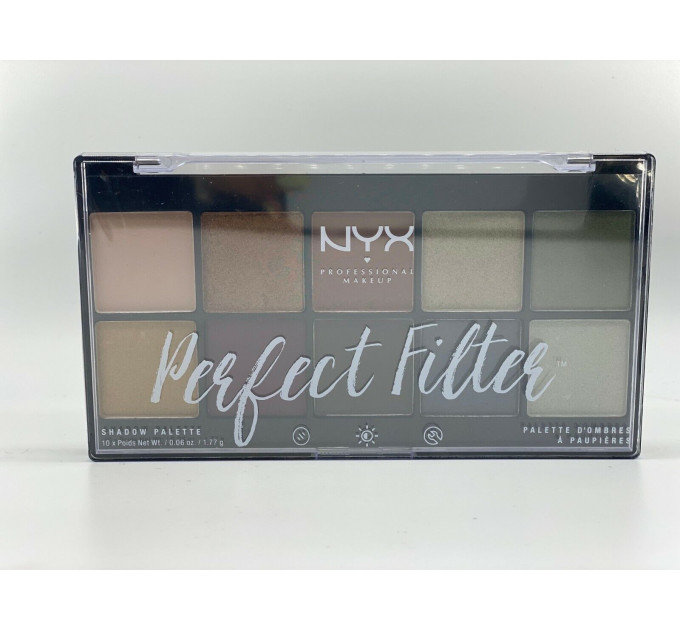 Палетка тіней NYX Perfect Filter Shadow Palette Olive You (10 відтінків)