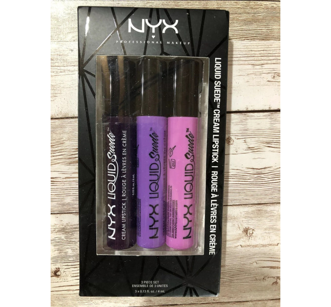 Набір рідких помад для губ NYX Cosmetics Liquid Suede Cream Lipstick Set 1 (3 шт)
