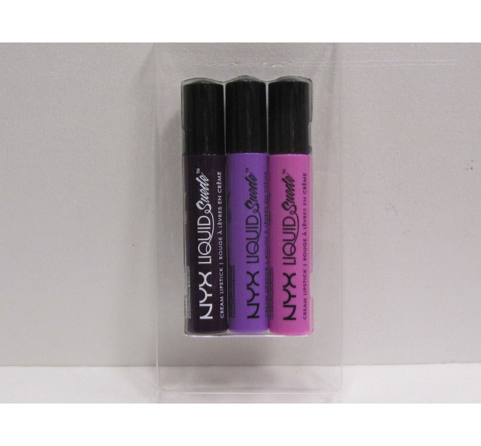 Набор жидких помад для губ NYX Cosmetics Liquid Suede Cream Lipstick Set 1 (3 шт)