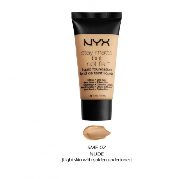 Тональна основа NYX Cosmetics Stay Matte But Not Flat Liquid Foundation (35 мл)