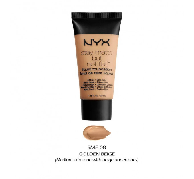 Тональна основа NYX Cosmetics Stay Matte But Not Flat Liquid Foundation (35 мл)