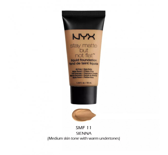 Тональна основа NYX Cosmetics Stay Matte But Not Flat Liquid Foundation (35 мл)