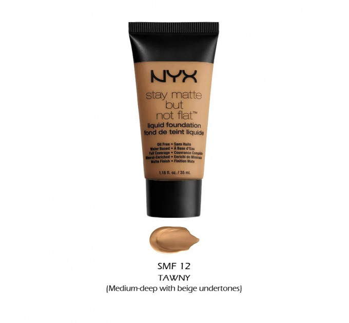 Тональна основа NYX Cosmetics Stay Matte But Not Flat Liquid Foundation (35 мл)