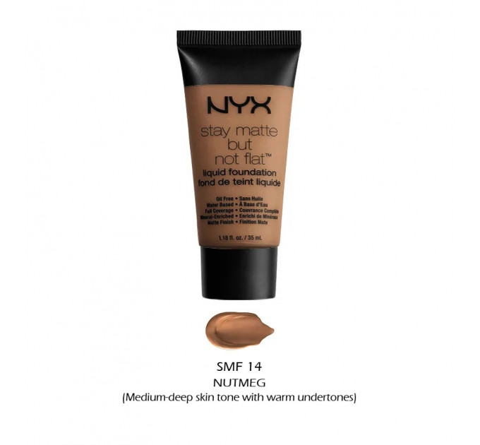 Тональна основа NYX Cosmetics Stay Matte But Not Flat Liquid Foundation (35 мл)