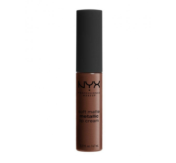 Рідка матова помада NYX Cosmetics Soft Matte Metallic Lip Cream з металевим фінішом