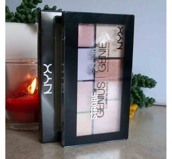 Палетка для стробінгу NYX Cosmetics Strobe of Genius Illuminating Palette (7 відтінків)