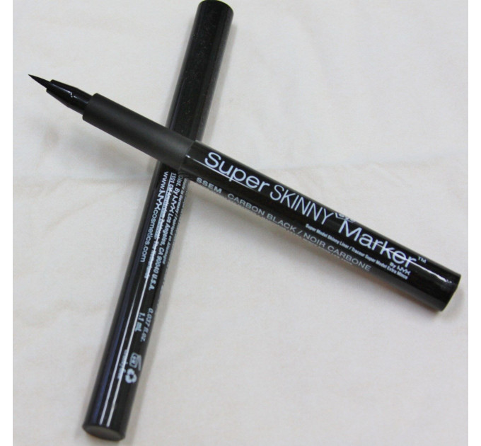 Супер тонка підводка-маркер для очей NYX Cosmetics Super Skinny Eye Marker ( відтінок Carbon Black)