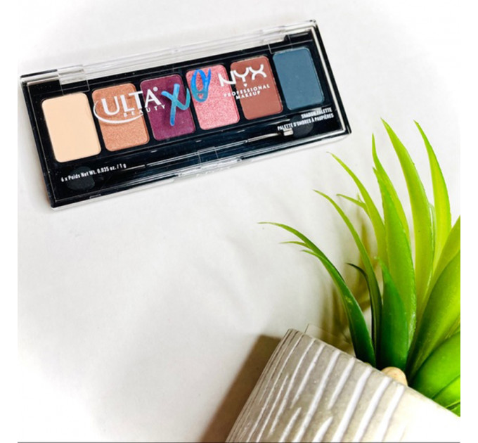 Палетка тіней для повік NYX Cosmetics Ulta Beauty XO Limited Edition (6 відтінків)