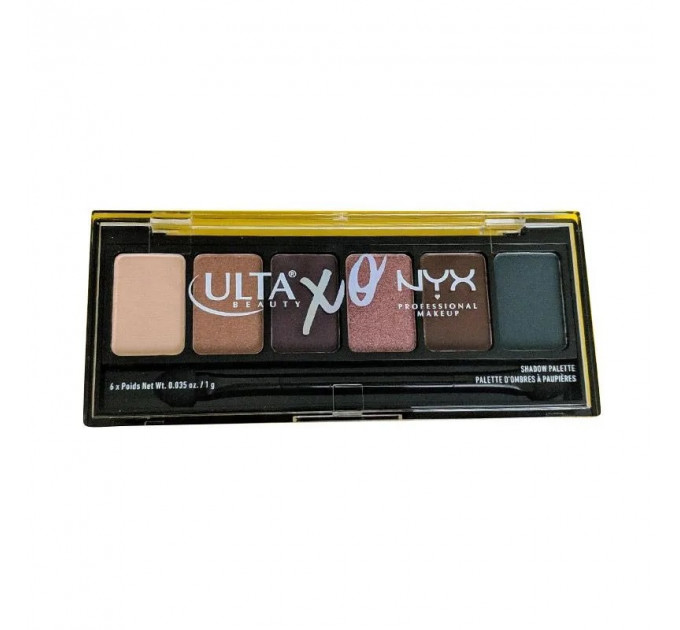 Палетка тіней для повік NYX Cosmetics Ulta Beauty XO Limited Edition (6 відтінків)