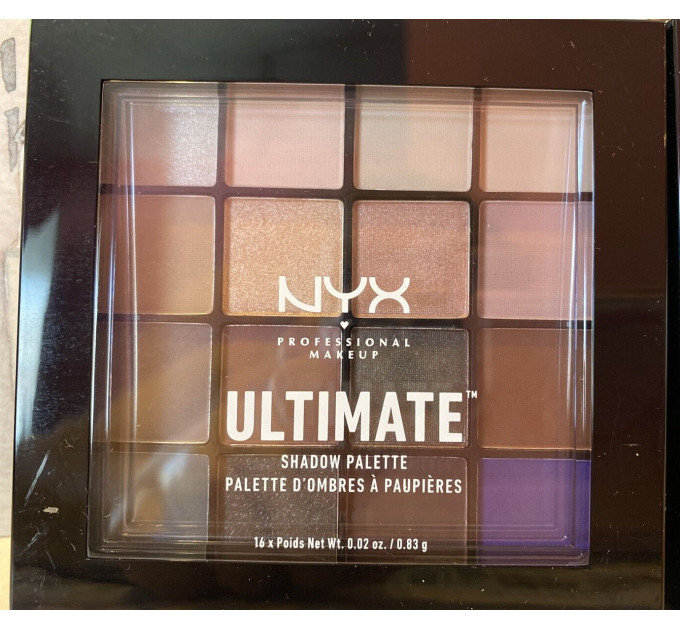 Палітра тіней для очей NYX Cosmetics Ultimate Shadow Palette (12 и 16 відтінків)