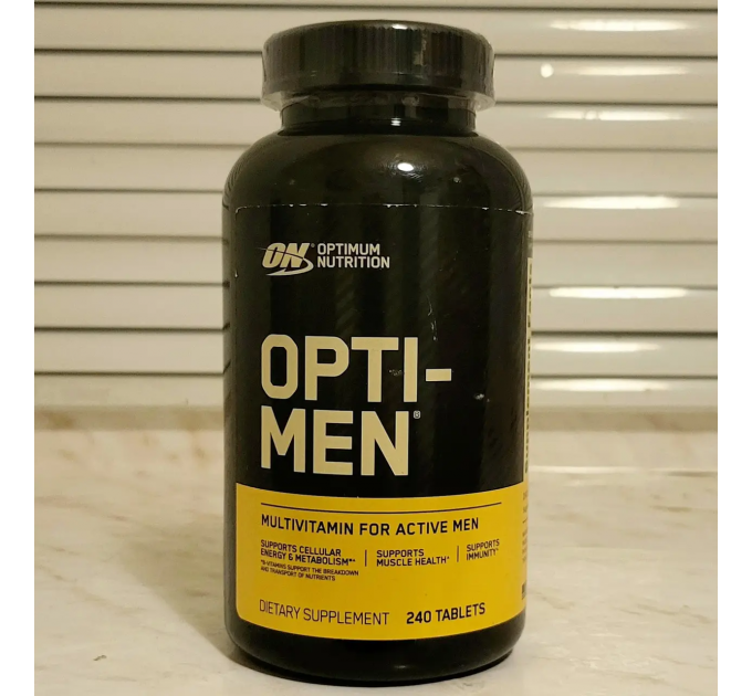 Мультивітаміни для активних чоловіків Optimum Nutrition Opti-Men (240 таблеток на 80 днів)