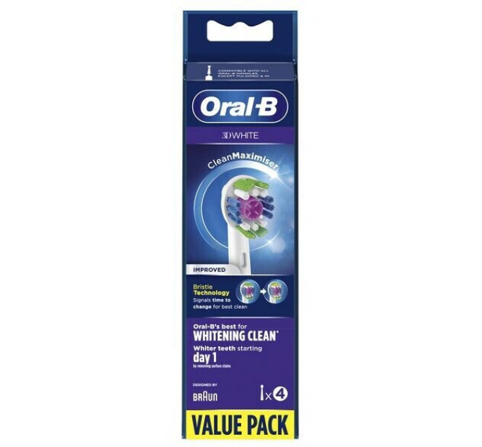 Сменные насадки Oral-B 3DWhite CleanMaximiser (4 шт)