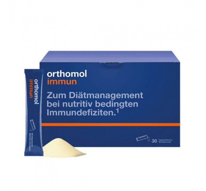 Витамины для восстановления и поддержки иммунной системы Orthomol Immun (гранулы прямого действия со вкусом ментола и малины на 30 дней)