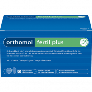 Мужские витамины Orthomol Fertil Plus в период планирования беременности 30 шт