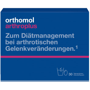 Вітаміни для суглобів Orthomol Arthro Plus (Ортомол Артро Плюс) капсули та гранули 30 порцій (з дефектом)