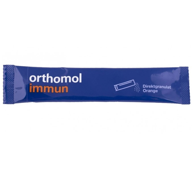 Витамины для восстановления и поддержки иммунной системы Orthomol Immun (гранулы прямого действия со вкусом апельсина на 30 дней)