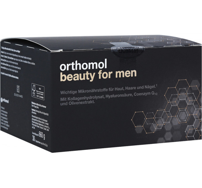 Вітамінно-мінеральний комплекс для чоловіків Orthomol Beauty for Men (питна пляшечка із суспензією) 30 щоденних порцій
