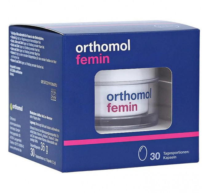 Вітамінний комплекс для жінок у період менопаузи Orthomol Femin (60 капсул на 30 днів)