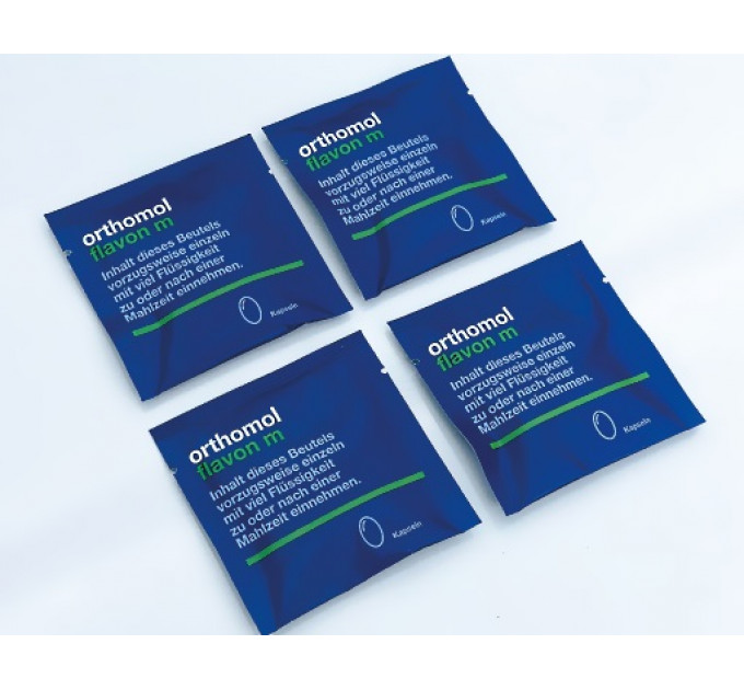 Вітаміни для чоловіків для передміхурових залоз Orthomol Flavon M (капсули на 30 днів) 