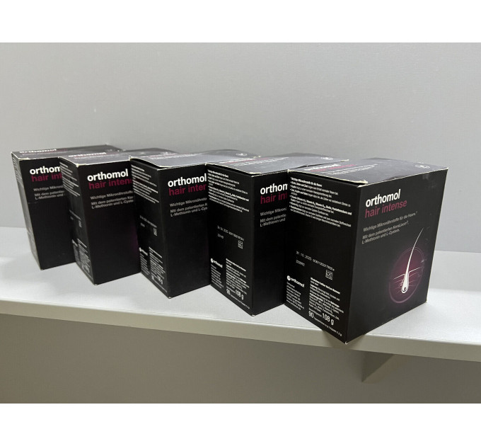 Вітамінний комплекс для зміцнення та покращення росту волосся Orthomol Hair Intense (180 капсул на 90 днів)
