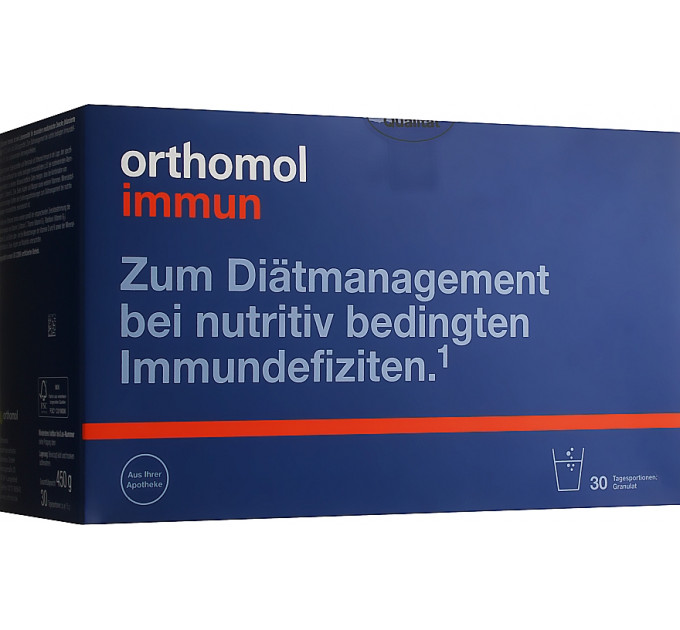Вітаміни для відновлення та підтримки імунної системи Orthomol Immun (питна суспензія та таблетки на 30 днів)