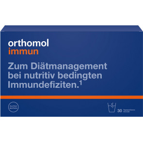 Вітаміни для відновлення та підтримки імунної системи Orthomol Immun (розчинні гранули на 30 днів)