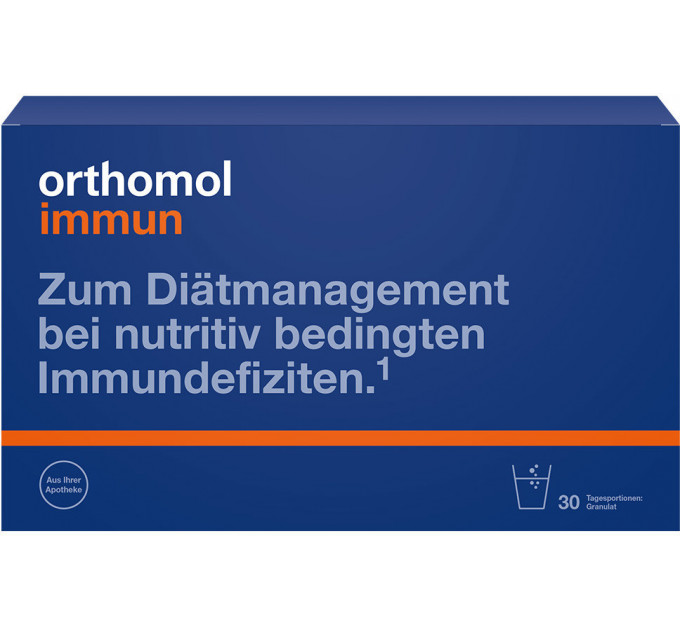 Вітаміни для відновлення та підтримки імунної системи Orthomol Immun (питна суспензія та таблетки на 30 днів)