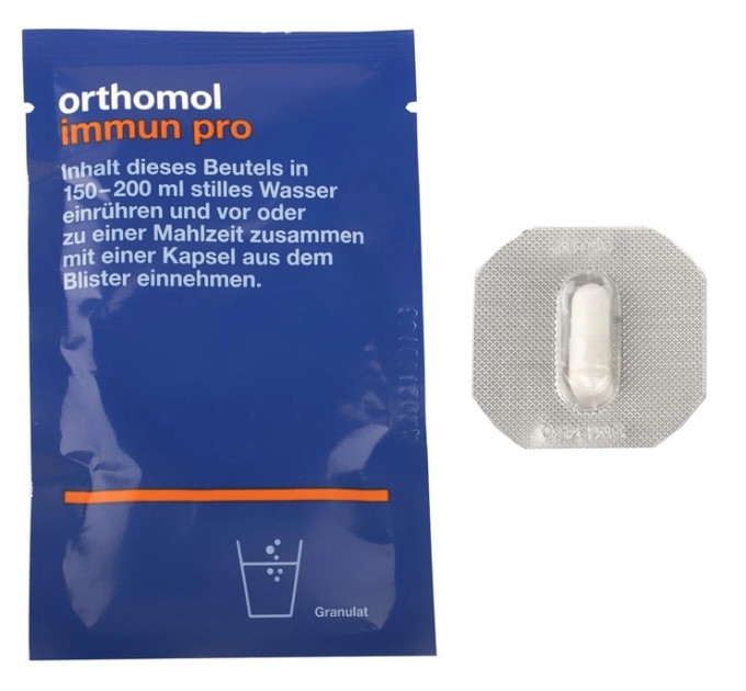 Витамины для стабилизации и нормализации работы желудочно-кишечной системы Orthomol Immun Pro (гранулы и капсулы на 30 дней)