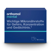 Витамины для улучшения работы мозга Orthomol Mental 30 порций (гранулы и капсулы)
